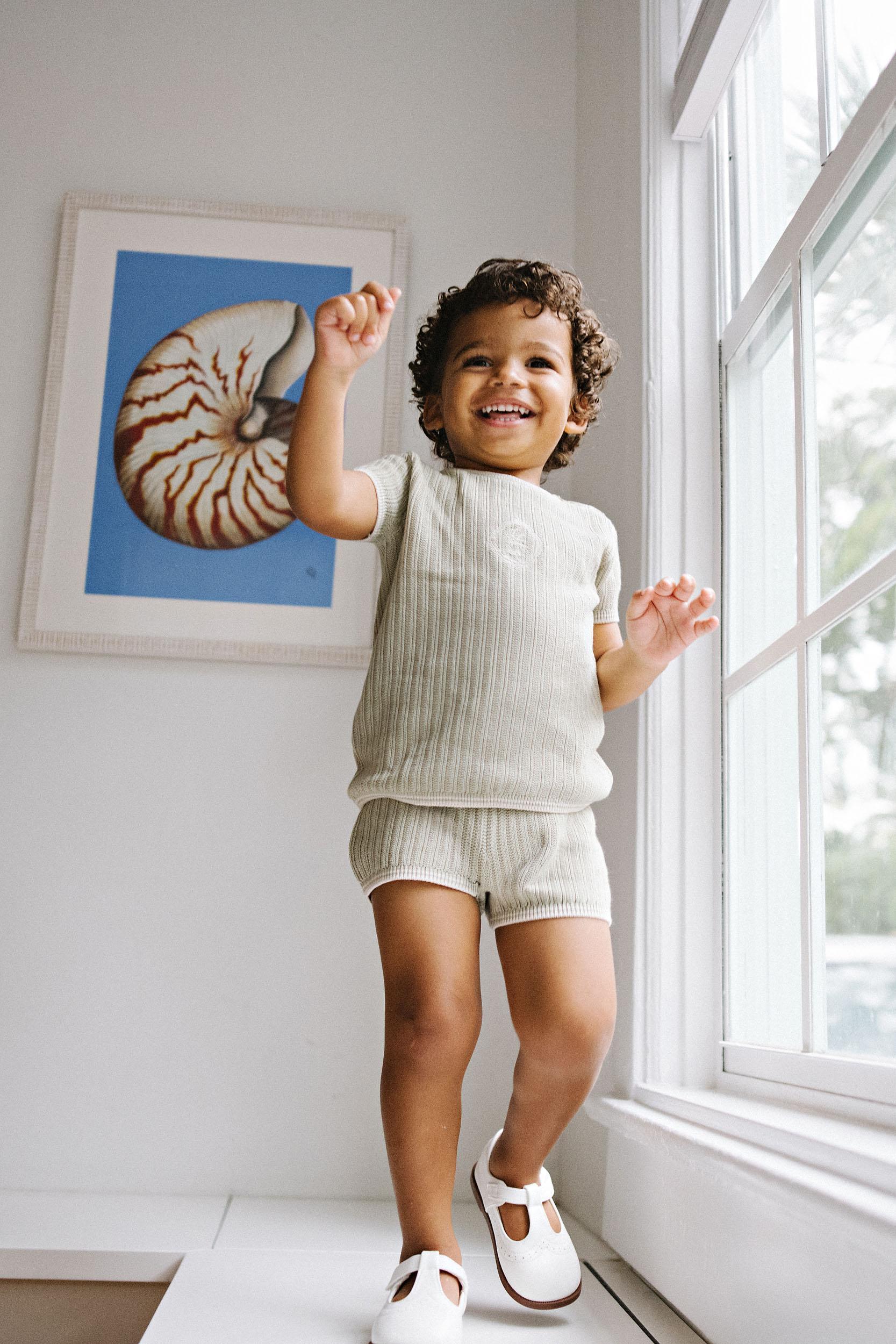 Analogie by Lil Legs Signature Collection Baby Boys Knit Emblem