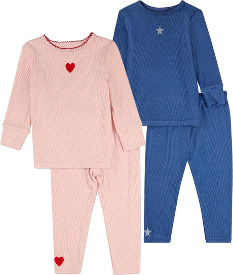 MiniMoi by Memoi Boys Girls Embroidered Pajamas - IBP10505/IBP10506