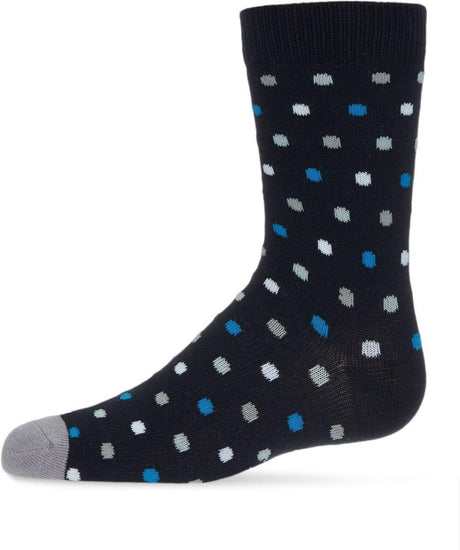 Memoi Boys Colorful Dot Crew Socks - MK-152