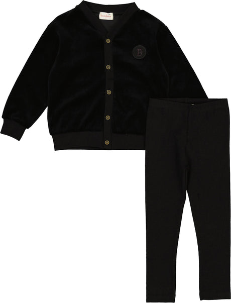 Bondoux Bebe Boys Girls Velour Pajamas - W26-821DTP