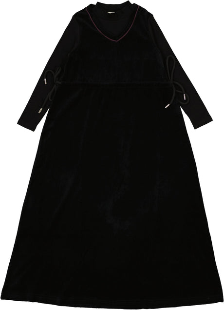 Bondoux Bebe Girls Velour Maxi Robe - W26-821LDR