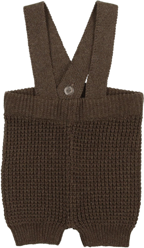 Analogie by Lil Legs Shabbos Collection Baby Toddler Boys Girls Waffle Knit Short Overalls