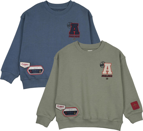Lil Legs Wardrobe Staples Collection Boys Patch Sweatshirt - AF26S537