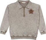 Teela Boys Applique Long Sleeve Polo Shirt - 23-032