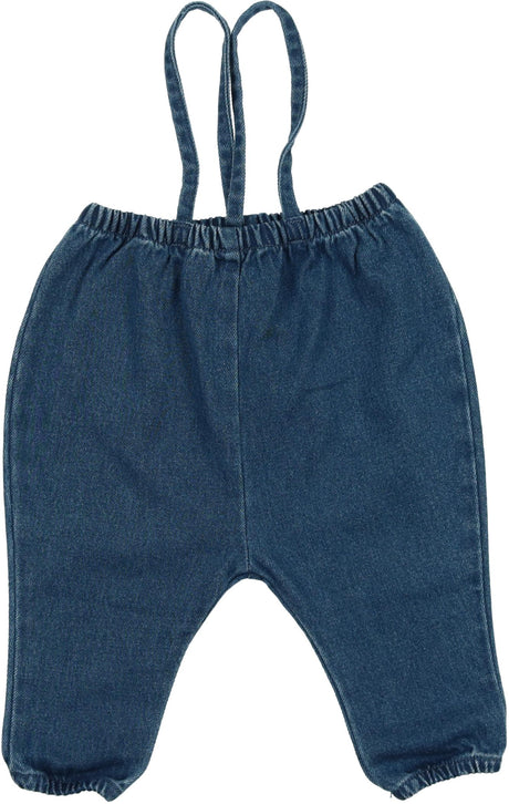 Lil Legs Denim Basic Collection Baby Toddler Boys Girls Bubble Suspender Pants Overall