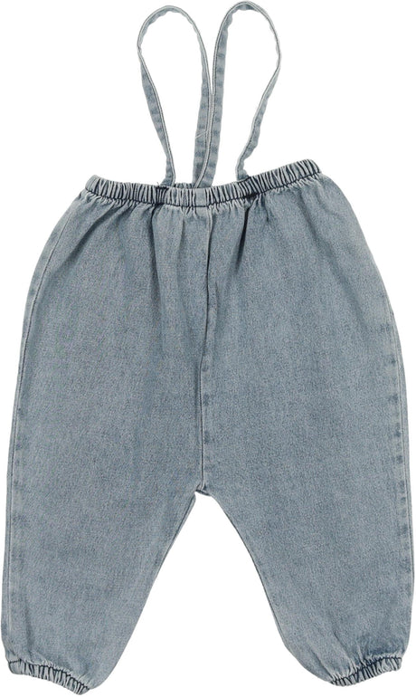 Lil Legs Denim Basic Collection Baby Toddler Boys Girls Bubble Suspender Pants Overall