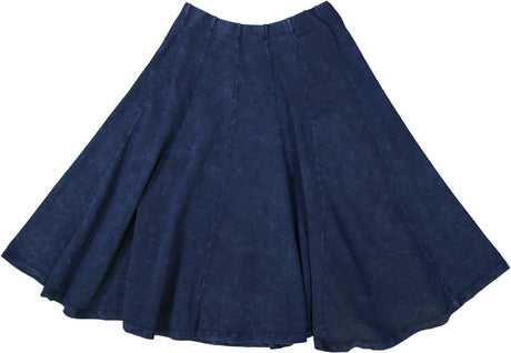 Kiki Riki Womens Stonewash Panel Skater Skirt - 41491 / 42176