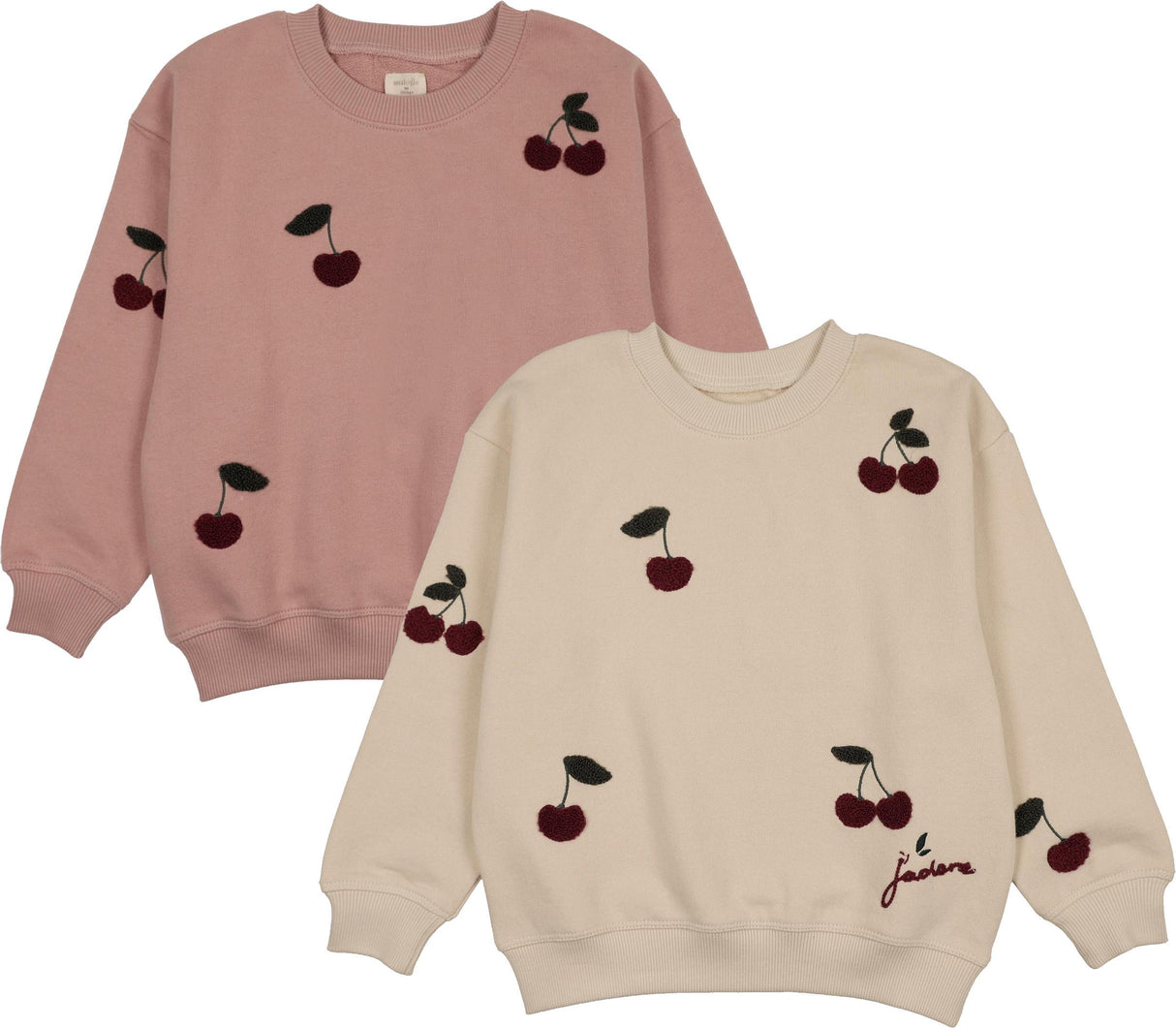 Lil Legs Wardrobe Staples Collection Girls Cherry Patch Sweatshirt - AF26TP407B