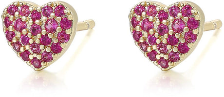 Tiny Gem Girls Heart Stud Earring - TG4009