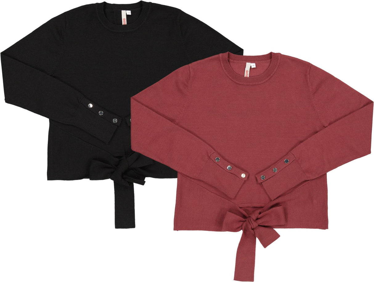 Ginger Teens Knit Wrap Sweater - WB4CPT7070