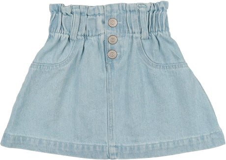 Lil Legs Denim Basic Collection Girls Paperbag Skirt