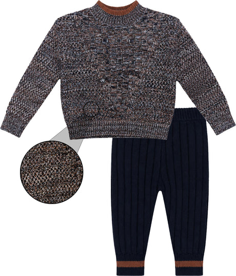 Clo Baby Boys Mix Knit Outfit - WB6CP7458E