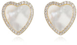 Tiny Gem Girls Pearl Heart Stud Earring - TG51