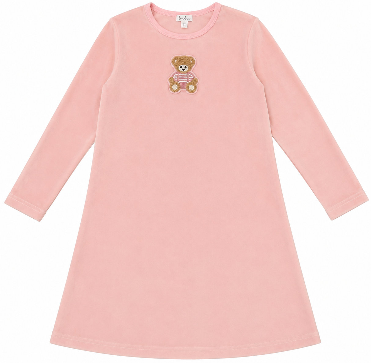 Bonbee Girls Teddy Bear Velour Nightgown - BWLV26007N