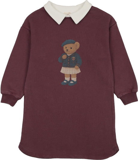 Analogie by Lil Legs Lil People Collection Girls Bear Sweatshirt Dress - AF26D229