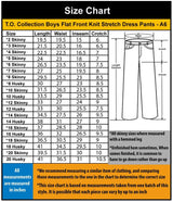 T.O. Collection Boys Flat Front Knit Stretch Dress Pants - A6