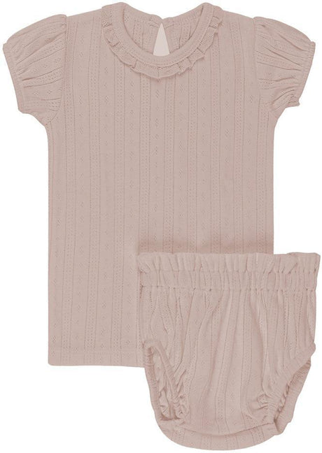 Ely's & Co Baby Girls Pointelle Outfit - SS24-0044-LS