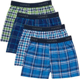 Hanes Boys Assorted Woven Boxers - 4 Pack - BU835Y