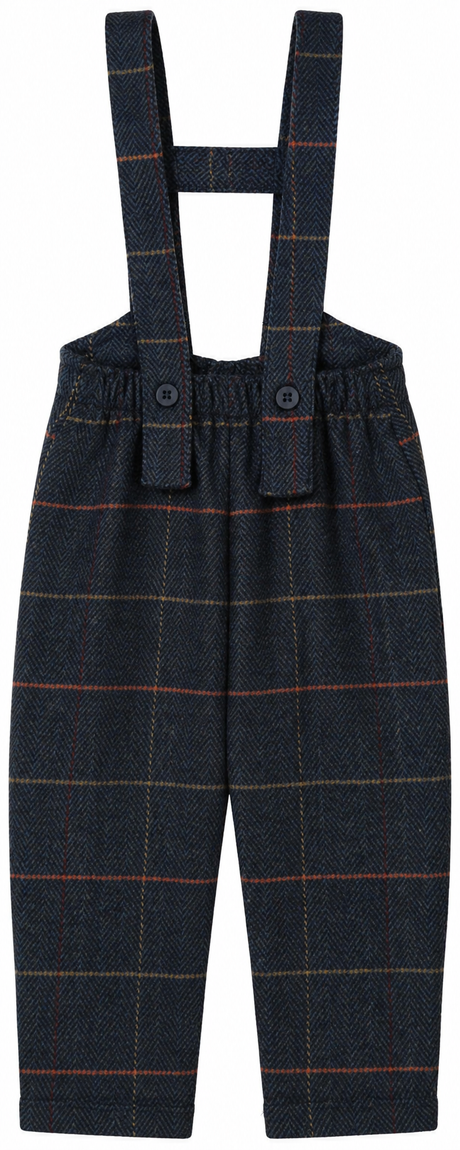 Rompp Boys Plaid Overall - W26-818RMP