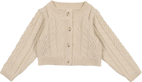Analogie by Lil Legs Shabbos Collection Boys Girls Knit Chunky Cable Cardigan