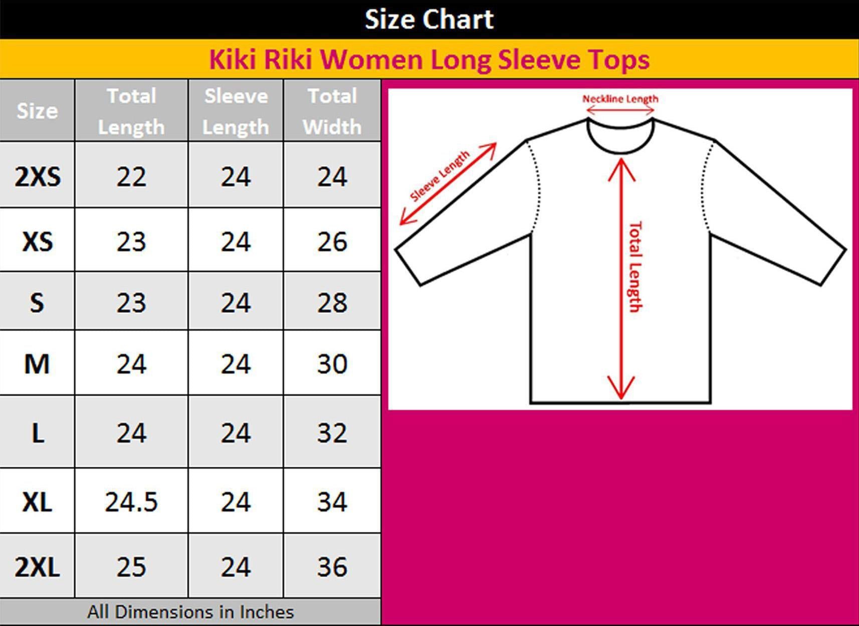 Kiki Riki Womens Long Sleeve Cotton Shell - 12528 – ShirtStop