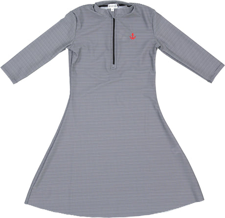 Bopop Girls Pinstripe Swim Dress - PL791