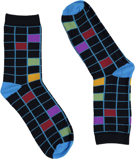 BlinQ Boys Colored Cubes Dress Socks - 544