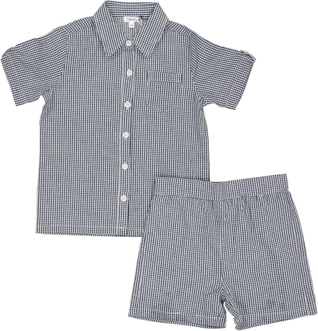 Bonjoy Baby Boys Plaid Outfit - BTSS26010SS