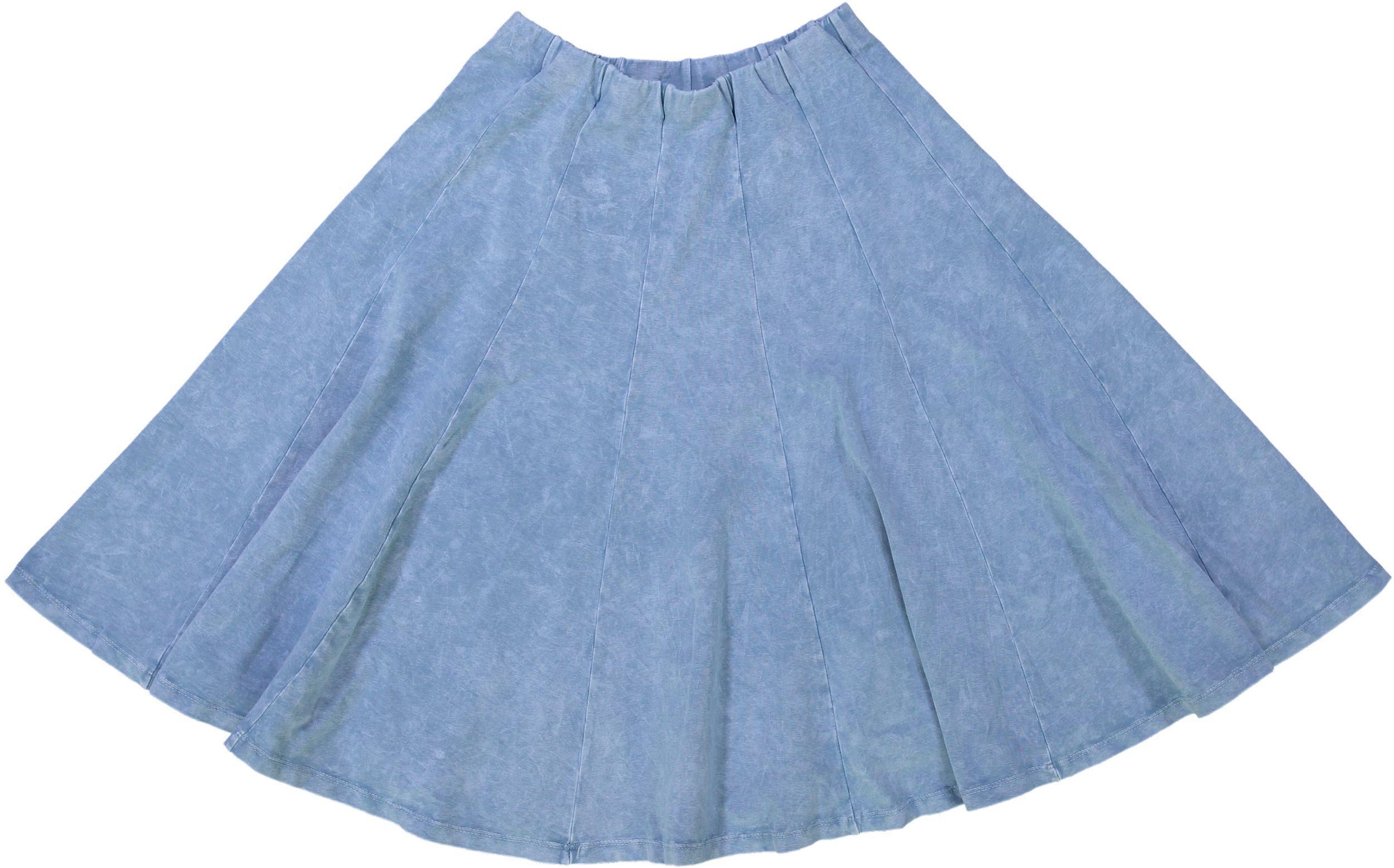 Kiki Riki Womens 27 Inch Stonewash Panel Skater Skirt - 42176