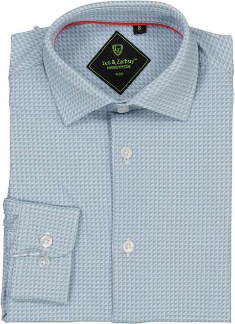 Leo & Zachary Boys Dress Shirt - Long Sleeve - F502