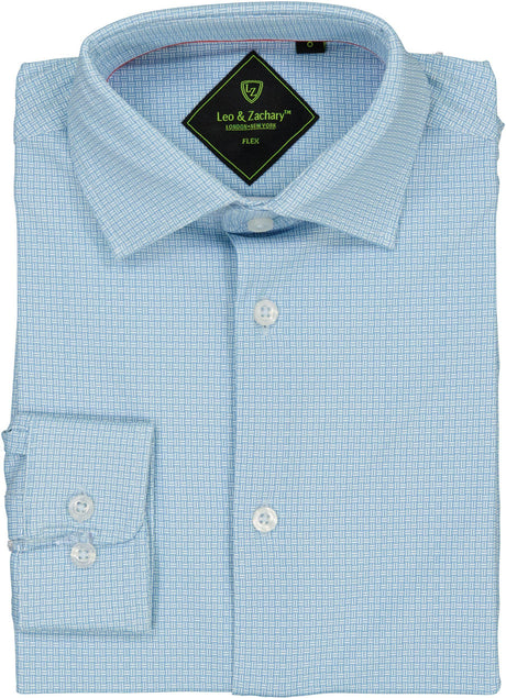 Leo & Zachary Boys Long Sleeve Flex Dress Shirt - F503