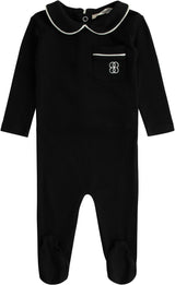 Noggi Baby Boys Girls Bamboo Cotton Piped Footie - 216211