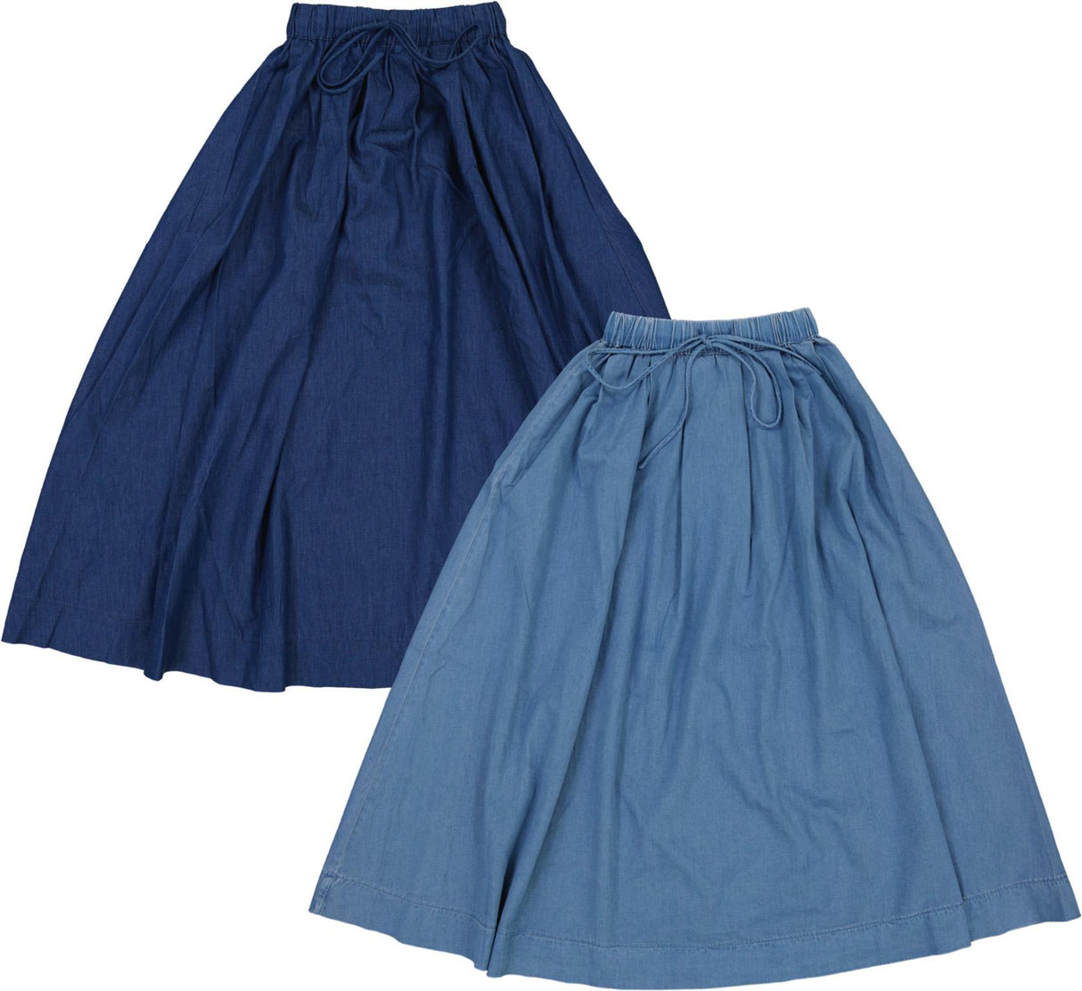 Teela Girls Denim Maxi Circle Skirt - 20-268