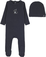 Analogie by Lil Legs Sweet Campaign Collection Baby Boys Embroidered Cotton Footie - AF26S319
