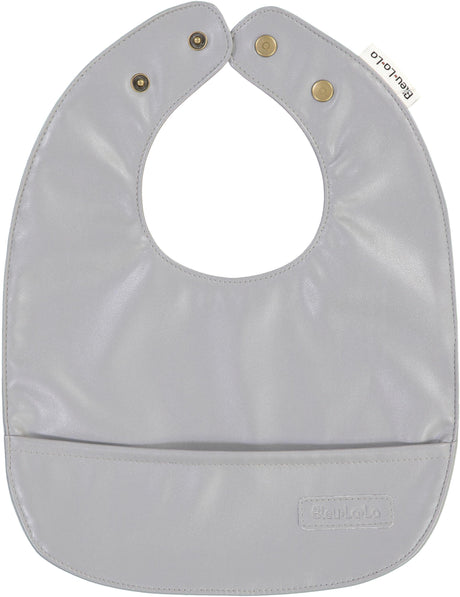 Bleu La La Vegan Leather Bib - Solid