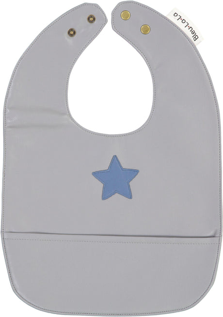 Bleu La La Vegan Leather Bib - Star