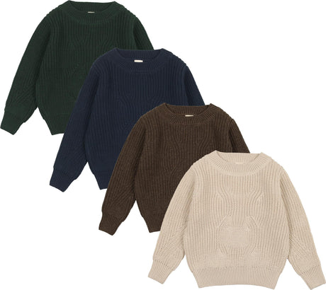 Analogie by Lil Legs Shabbos Collection Boys Girls Chunky Knit Sweater