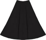Kiki Riki Womens Maxi 35 Inch Cotton Panel Skater Skirt - 42494