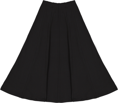 Kiki Riki Womens Maxi 35 Inch Cotton Panel Skater Skirt - 42494
