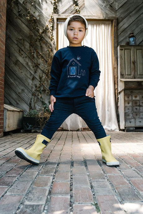 Analogie by Lil Legs Sweet Campaign Collection Boys Embroidered Sweatshirt - AF26S535