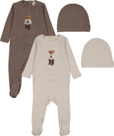 Analogie by Lil Legs Lil People Collection Baby Boys Bear Cotton Footie - AF26S326