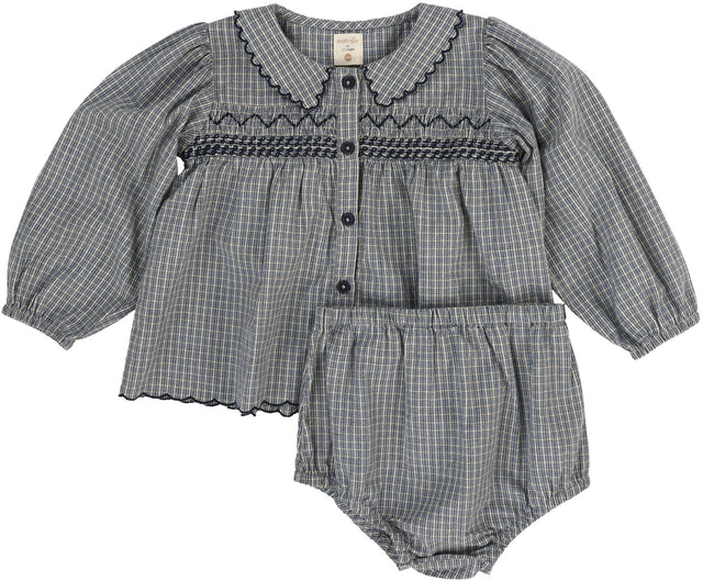Dried Blue Plaid