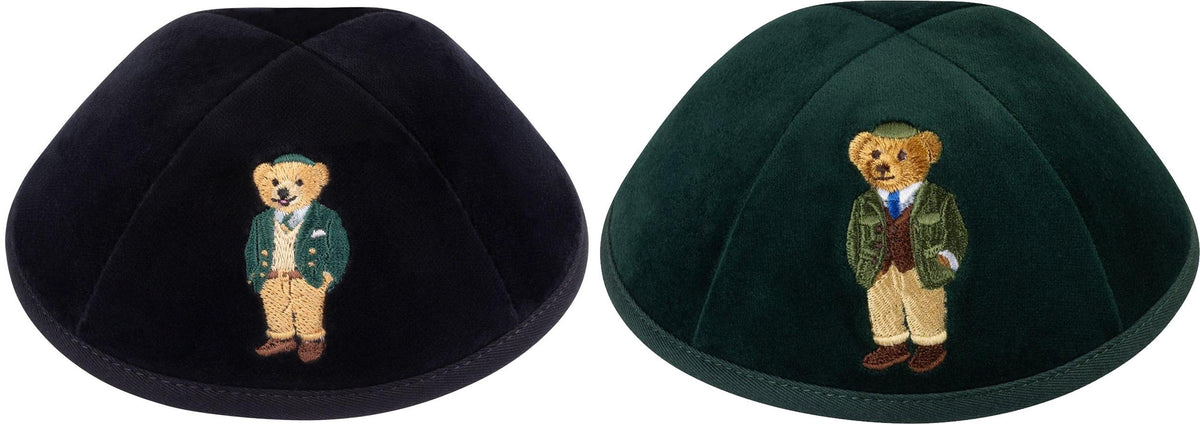 iKippah Dov Bear Velvet Yarmulka