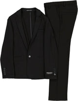 Armando Martillo Boys Black Stretch Knit Suit Separates - 613