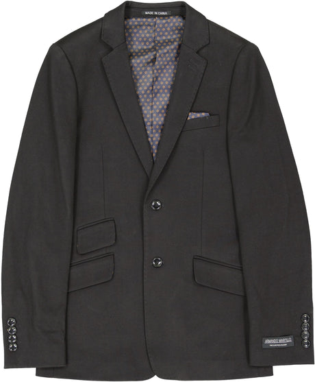 Armando Martillo Boys Black Stretch Suit Separates - 614