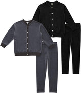 Bonjoy Boys Cardigan Velour Pajamas - WP26010P