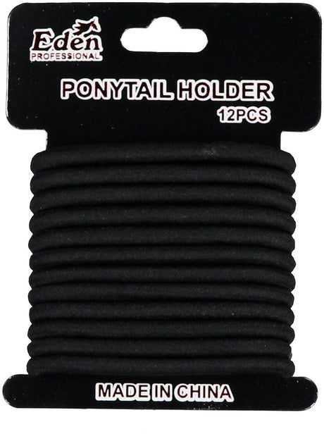 Eden 6mm Ponytail Elastics 12 Pack - PH6MM