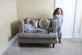 Bopop Girls Cotton Pinstripe Heart Pajamas - PL751