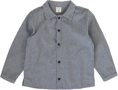 Analogie by Lil Legs Plaid Edition Collection Boys Long Sleeve Dress Shirt - AF26S533B