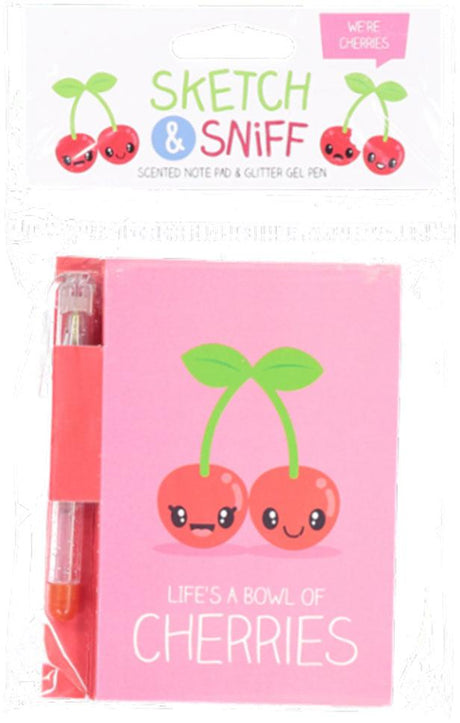 Scentco Sketch & Sniff Notebook & Glitter Gel Pen Set - D75SS30